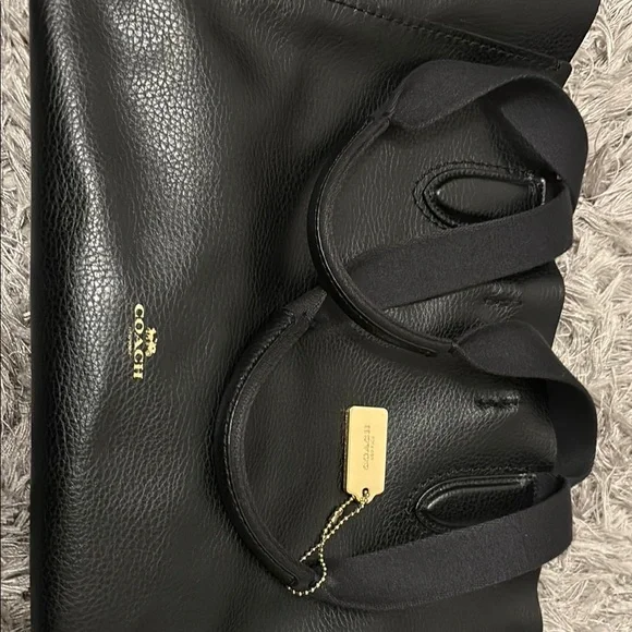 Coach Black Leather Tote Bag - Picture 12 of 12